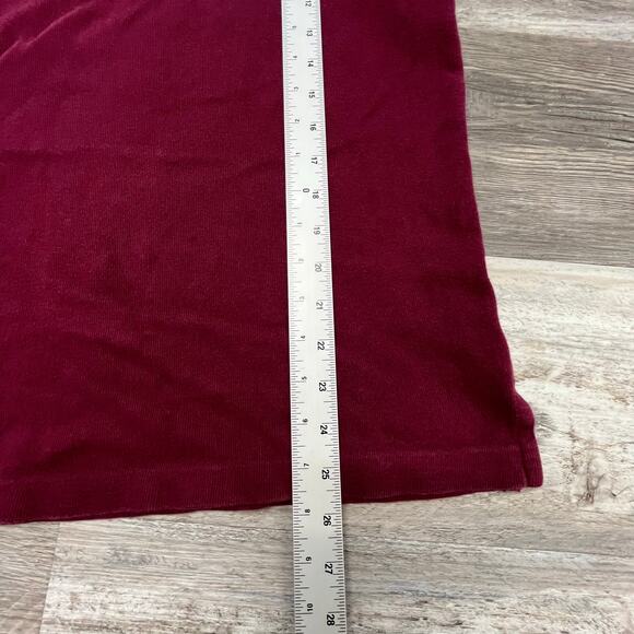Polo‎ Ralph Lauren Burgundy Red Mens L Estate Rib Quarter Zip Sweater Preppy - Picture 8 of 9